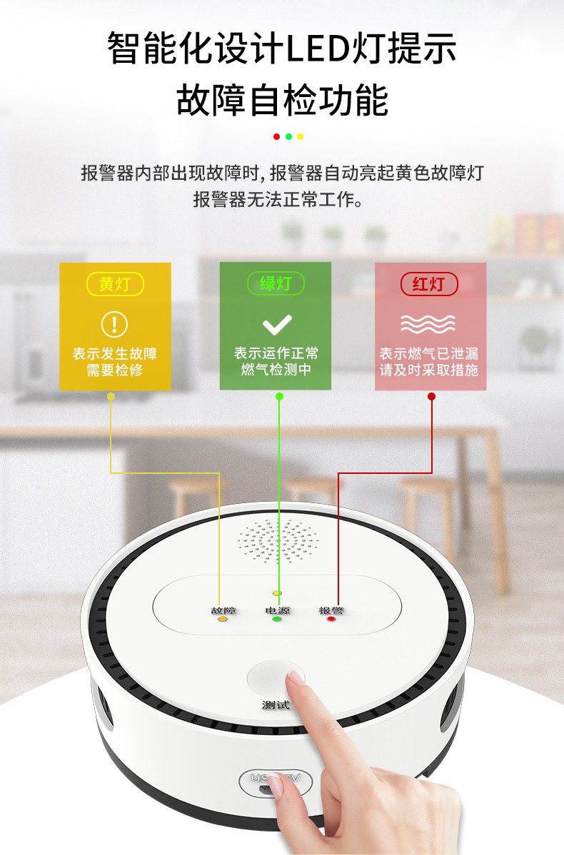 有線燃?xì)鈭?bào)警器 有線燃?xì)鈭?bào)警器